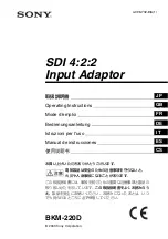 Предварительный просмотр 1 страницы Sony BKM-220D Operating Instructions Manual