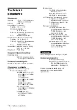 Предварительный просмотр 102 страницы Sony BKM-250TGM Instructions For Use Manual