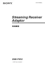 Sony BKM-FW50 Operating Instructions Manual preview