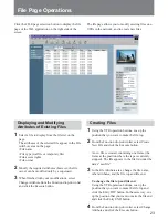 Preview for 25 page of Sony BKMW-E2000 Operation Manual