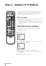 Preview for 6 page of Sony Black Trinitron KV-14V5U Operating Instructions Manual