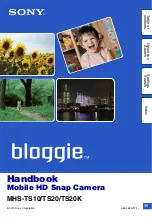 Sony bloggie MHS-TS10 Handbook preview