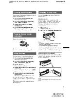 Предварительный просмотр 7 страницы Sony Bluetooth BT3700U Operating Instructions Manual