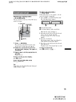 Предварительный просмотр 11 страницы Sony Bluetooth BT3700U Operating Instructions Manual