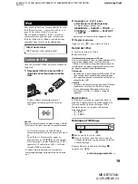 Preview for 85 page of Sony Bluetooth BT3700U Operating Instructions Manual