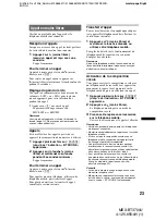 Preview for 89 page of Sony Bluetooth BT3700U Operating Instructions Manual