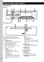 Предварительный просмотр 8 страницы Sony BluetoothH MEX-BT5100 Operating Instructions Manual