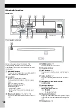 Предварительный просмотр 10 страницы Sony BluetoothH MEX-BT5100 Operating Instructions Manual