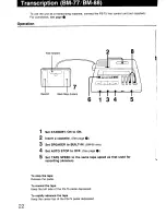 Preview for 22 page of Sony BM-77 Operating Instructions Manual