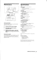 Preview for 11 page of Sony BM 840 - Microcassette Transcription Transcriber Machine s Operating Instructions Manual