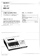 Sony BM147 - Cassette Transcriber Operating Instructions Manual preview