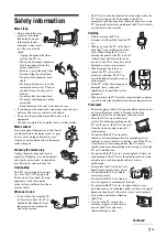 Preview for 7 page of Sony BRAVIA 2-889-390-15(1) Operating Instructions Manual