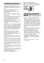 Preview for 48 page of Sony BRAVIA 24W60xA Reference Manual