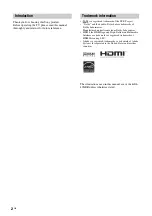 Предварительный просмотр 2 страницы Sony BRAVIA 3-217-284-12(1) Operating Instructions Manual