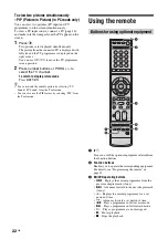 Предварительный просмотр 22 страницы Sony BRAVIA 3-217-284-12(1) Operating Instructions Manual