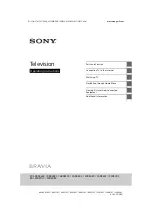 Предварительный просмотр 1 страницы Sony BRAVIA 32R408C Operating Instructions Manual