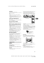 Preview for 3 page of Sony BRAVIA 32R408C Operating Instructions Manual