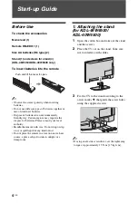 Preview for 4 page of Sony BRAVIA 4-106-868-13(1) Operating Instructions Manual