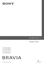 Sony BRAVIA 4-109-032-11(1) Operating Instructions Manual preview