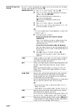 Preview for 32 page of Sony BRAVIA 4-109-032-11(1) Operating Instructions Manual