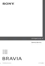 Preview for 1 page of Sony BRAVIA 4-127-735-11(1) Operating Instructions Manual