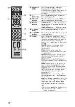 Preview for 12 page of Sony BRAVIA 4-131-482-12(1) Operating Instructions Manual