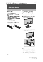 Предварительный просмотр 4 страницы Sony BRAVIA 4-136-111-11(0) Operating Instructions Manual