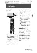 Предварительный просмотр 15 страницы Sony BRAVIA 4-136-111-11(0) Operating Instructions Manual