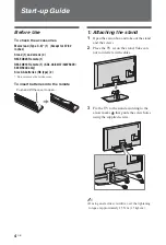 Preview for 4 page of Sony BRAVIA 4-159-943-12 (1) Operating Instructions Manual