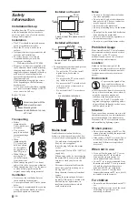 Preview for 8 page of Sony BRAVIA 4-159-943-12 (1) Operating Instructions Manual