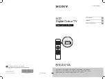 Sony BRAVIA 4-168-148-15 (1) Operating Instructions Manual preview
