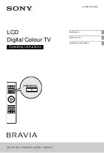 Sony BRAVIA 4-180-175-11(1) Operating Instructions Manual preview