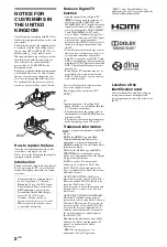 Preview for 2 page of Sony BRAVIA 4-180-175-11(1) Operating Instructions Manual