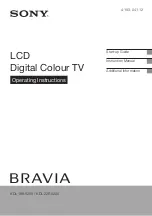 Preview for 1 page of Sony BRAVIA 4-193-041-12 Operating Instructions Manual