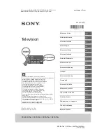 Предварительный просмотр 1 страницы Sony BRAVIA 43XG70 Series Reference Manual