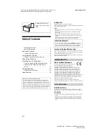 Предварительный просмотр 2 страницы Sony BRAVIA 43XG70 Series Reference Manual