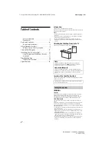 Предварительный просмотр 2 страницы Sony BRAVIA 49X9000F Reference Manual