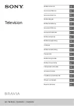 Sony Bravia 55X9005C Reference Manual предпросмотр