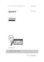 Предварительный просмотр 1 страницы Sony BRAVIA 55XE93 Series Reference Manual