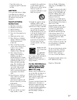 Preview for 3 page of Sony BRAVIA BDV-E370 Operating Instructions Manual