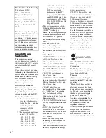 Preview for 4 page of Sony BRAVIA BDV-E370 Operating Instructions Manual