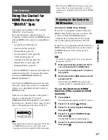 Preview for 47 page of Sony BRAVIA BDV-E370 Operating Instructions Manual