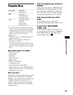 Preview for 69 page of Sony BRAVIA BDV-E370 Operating Instructions Manual