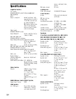 Preview for 72 page of Sony BRAVIA BDV-E370 Operating Instructions Manual