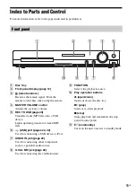 Preview for 11 page of Sony BRAVIA DAV-DZ170 Operating Instructions Manual