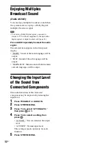 Preview for 52 page of Sony BRAVIA DAV-DZ170 Operating Instructions Manual