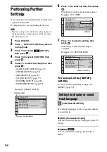 Preview for 54 page of Sony BRAVIA DAV-DZ170 Operating Instructions Manual