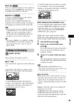 Preview for 55 page of Sony BRAVIA DAV-DZ170 Operating Instructions Manual