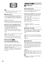 Preview for 56 page of Sony BRAVIA DAV-DZ170 Operating Instructions Manual