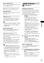 Preview for 57 page of Sony BRAVIA DAV-DZ170 Operating Instructions Manual